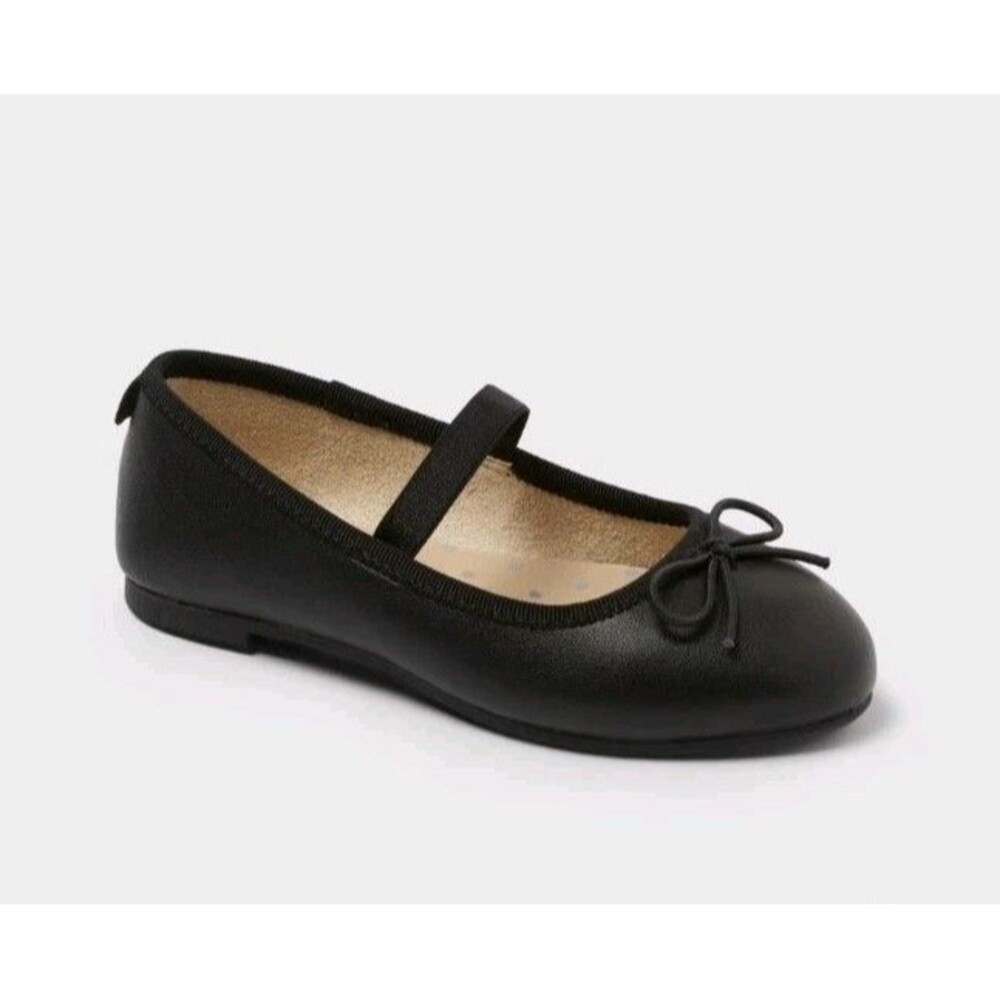 Cat & Jack Toddler Girls' Nora Slip-On Ballet Flats Bow Black Size 10